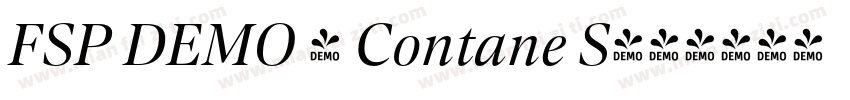 FSP DEMO - Contane S字体转换